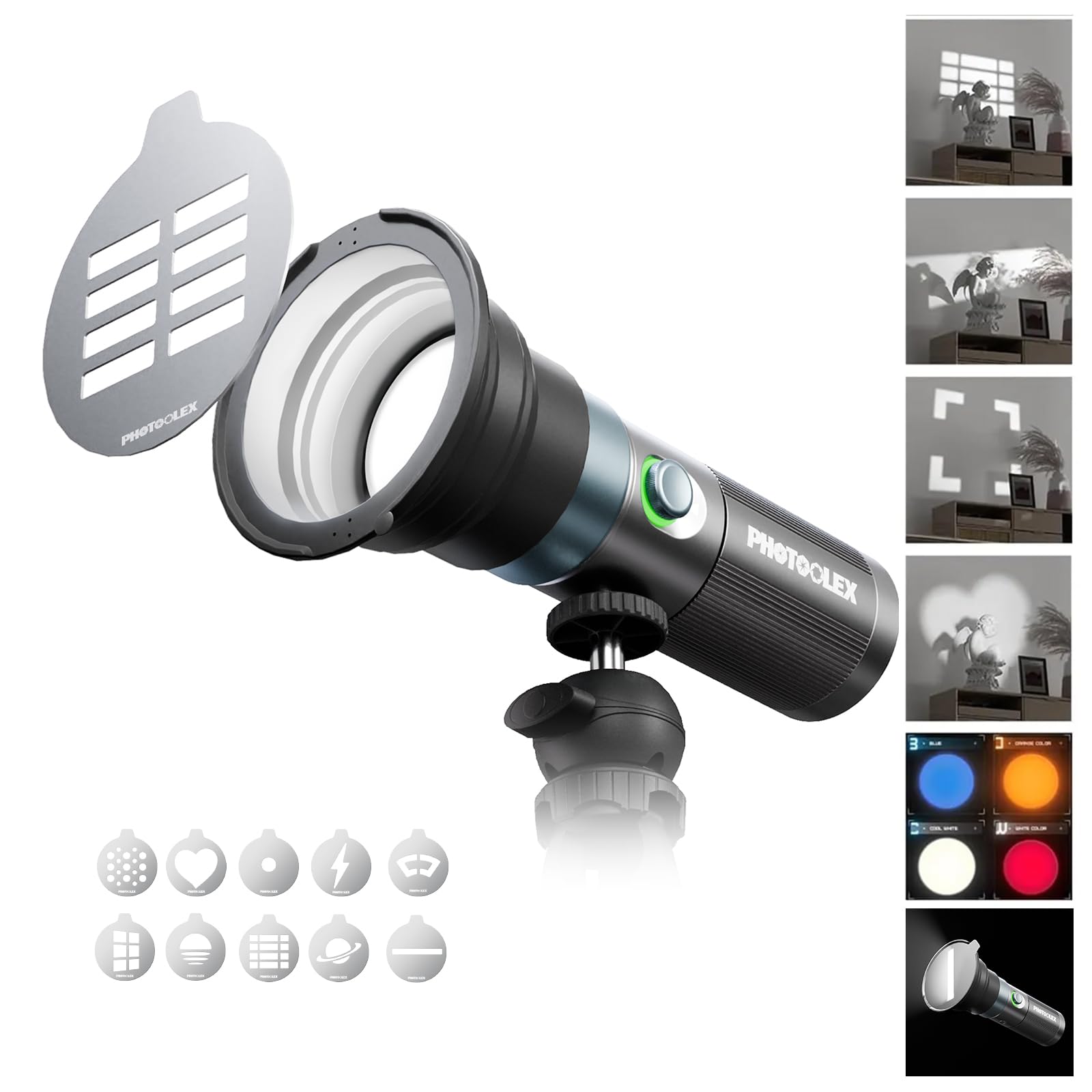 Amazon.com : PHOTOOLEX 8400mAh Led Photography Flashlight with 4